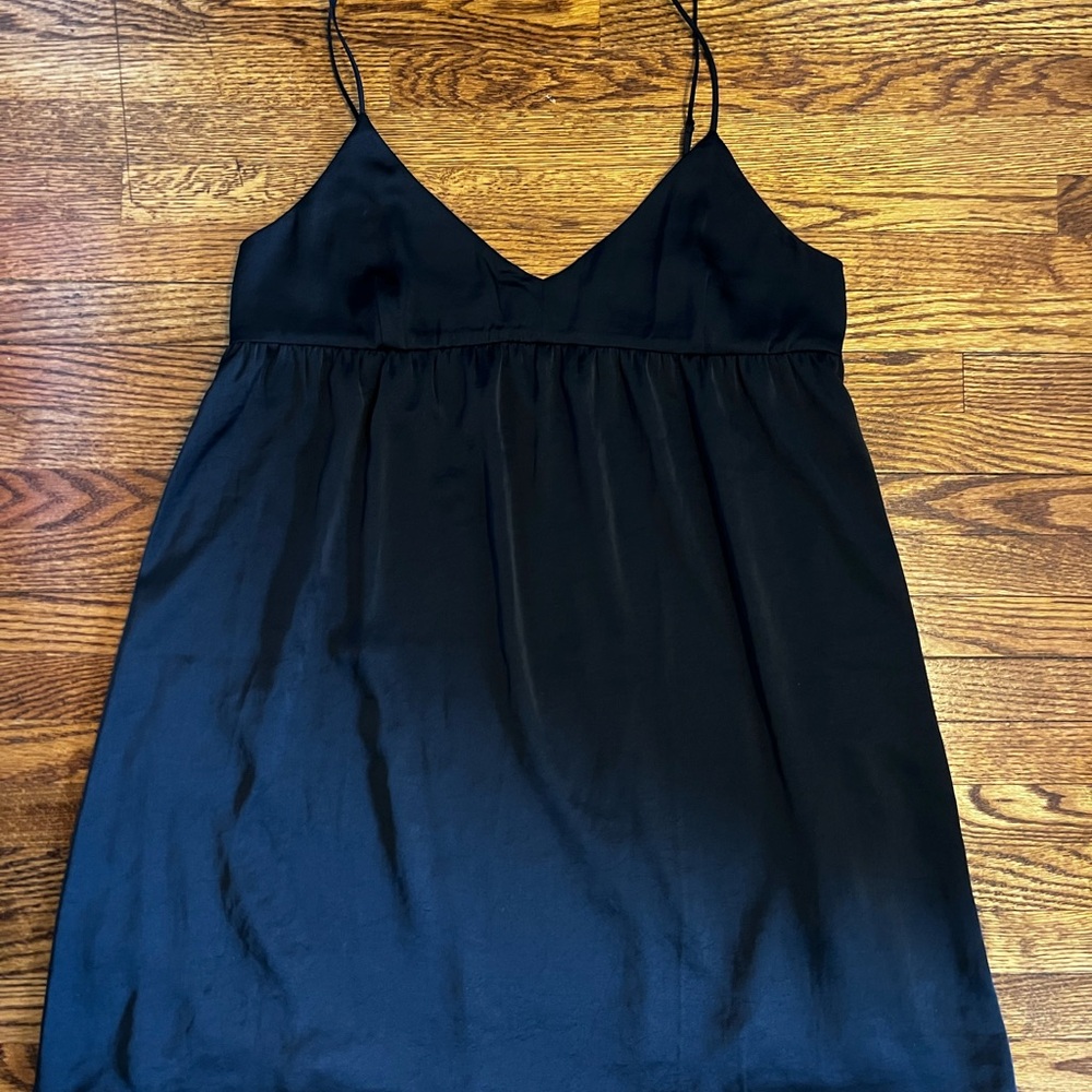 Black - Wilfred Lover Satin Mini Dress - Black